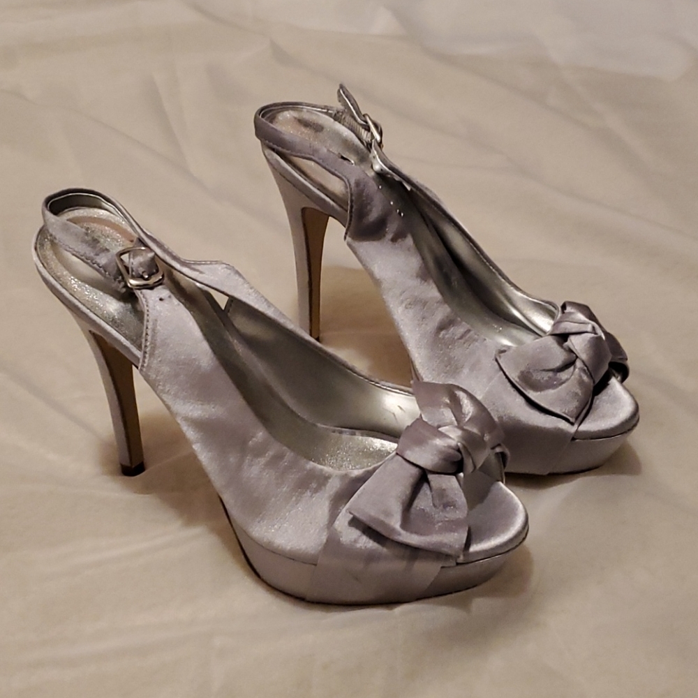 Silver High Heels